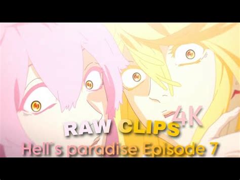 Hell´s paradise Episode 7 RAW CLIPS (4K 60FPS CC)